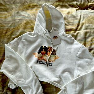 Fiorucci sweatshirt cropped size extra small brand new! NWT size xs